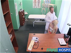 FakeHospital physician helps blond get a wet labia