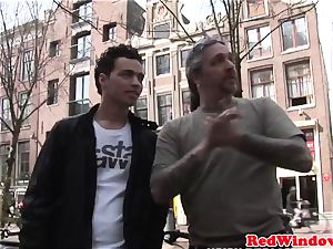 Real amsterdam prostitute pussylicked and penetrated