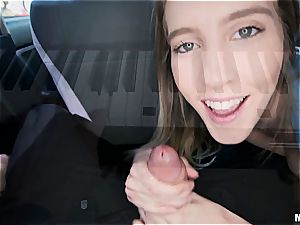 point of view hand-job, footjob, and romping of a supah superslut Cadence Lux